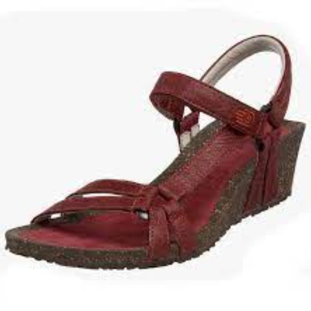 Teva Women's Burgundy Wedge Sandals